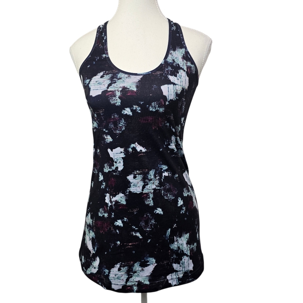 Lululemon Athletica Cool Racerback Static Blossom Multi Colour Tank Top Yoga